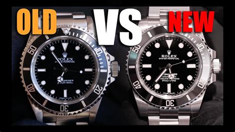 old rolex submariner vs new|rolex plus or minus submariner.